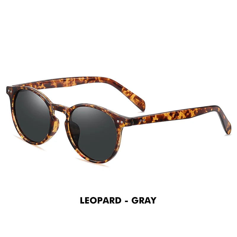 Ochelari de soare LM Retro rotunzi pentru femei și bărbați, ultralegeri, din TR90, polarizați, unisex, pentru șofat, ochelari de soare vintage, UV400, Gafas De Sol