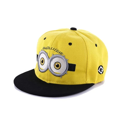 In Stock Minions Baseball Cap Anime Kids Adult Funny Travel Hip Hop Sun Visors Kawaii Hats Boys Cartoon Embroidered Hat Gift