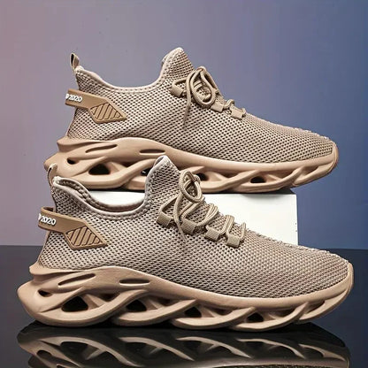 Men Casual Sport Shoes Breathable Lightweight Sneakers Outdoor Mesh Black Running Shoes Athletic Jogging Tennis Walking Shoes