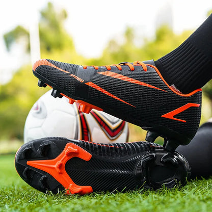 Nye udendørs fodboldsko til mænd og voksne – fodboldstøvler med lange knopper, sportssko til træning, skridsikre træningssneakers, unisex