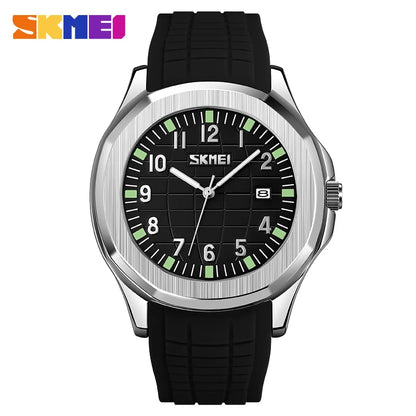 Skmei 9286 Top Brand Luxury Date Sports Silicone Watches Clock For Men Male Relogio Masculino Quartz Movement Wristwatches