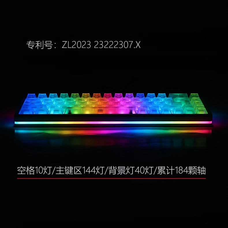 New Everglide AE68Pro Siren Magnetic Axis Gaming Keyboard Original Double Lamp Position RT0.001MM/ADC Direct Connection Keyboard