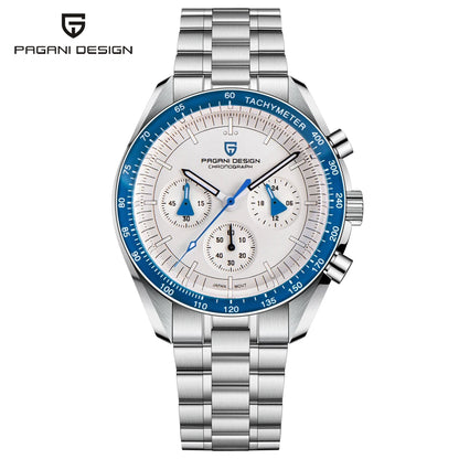 PAGANI DESIGN Moon Men's Watches Gold Luxury Quartz Watch Men Speed Sports Chronograph AR Sapphire Waterproof Luminous Man Gift