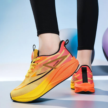 Running Shoes Carbon Plate Marathon Men's Sports Air Cushion Breathable Lightweight Women's Comfortable Athletic Outdoor Sneakers