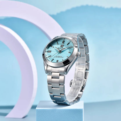 BENYAR best seller 40MM Luxury Mechanical Automatic Watch 316L Stainless Steel Waterproof Calendar Fashion SimpleWatches for Men