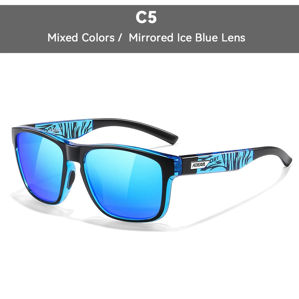 Ochelari de soare polarizați pentru bărbați KDEAM, mărime XXL, ochelari de protecție pentru sporturi în aer liber, lățime totală 155 mm, ochelari de soare extra mari