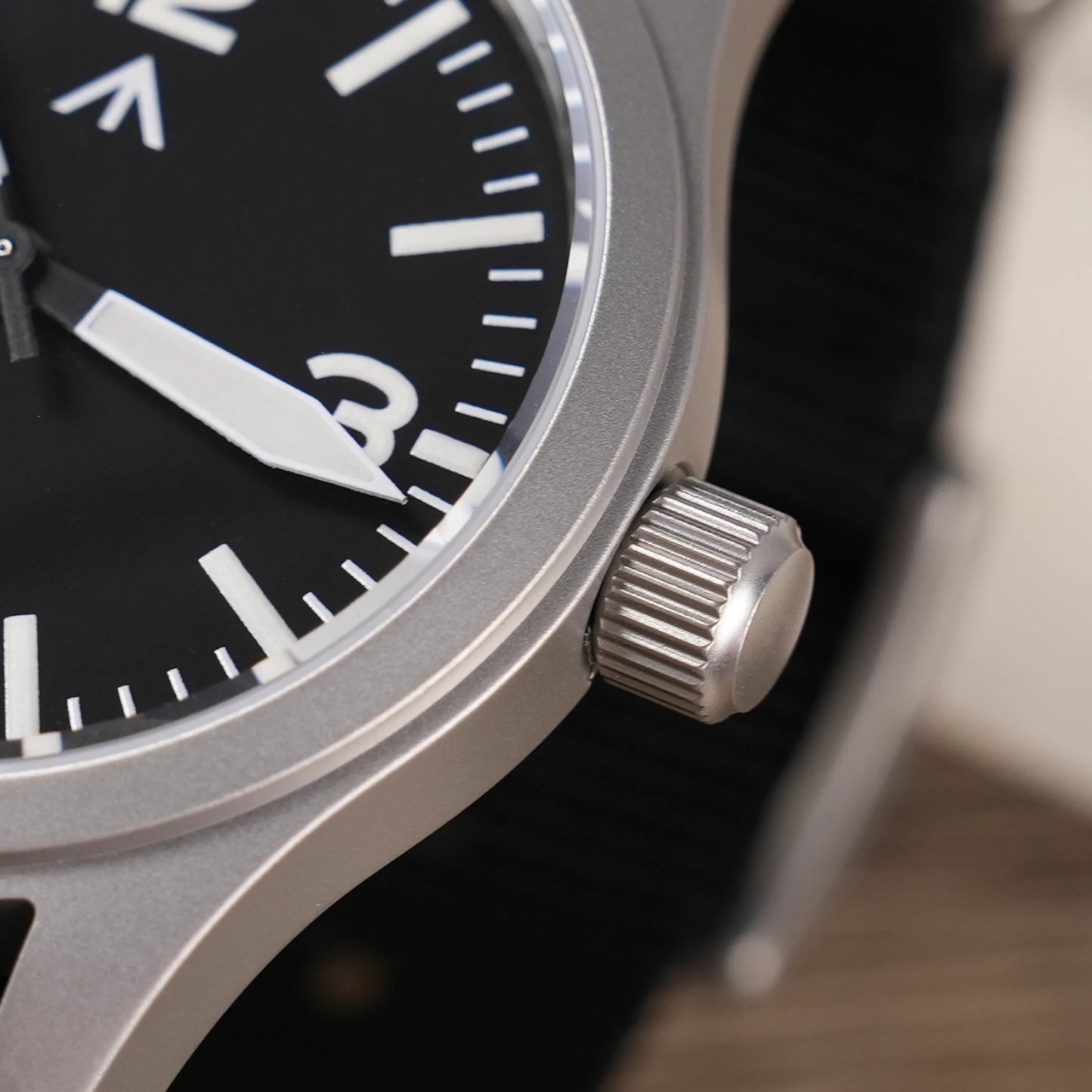 Militado ML05 Military Watch VH31 Sweep Movement Domed Sapphire Crystal Wristwatch High Clear AR Coating 38mm Vintage Watches