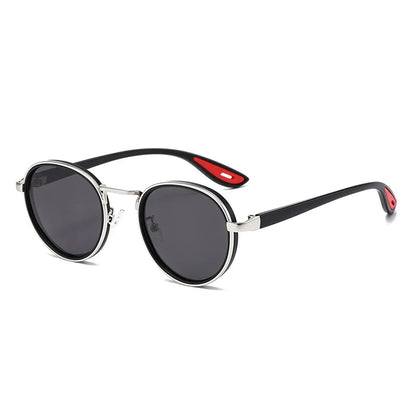 Ochelari de soare cu lentile ovale metalice, protecție UV, ramă mică în stil retro, ochelari de soare clasici de marcă, creație de designer, pentru femei și bărbați
