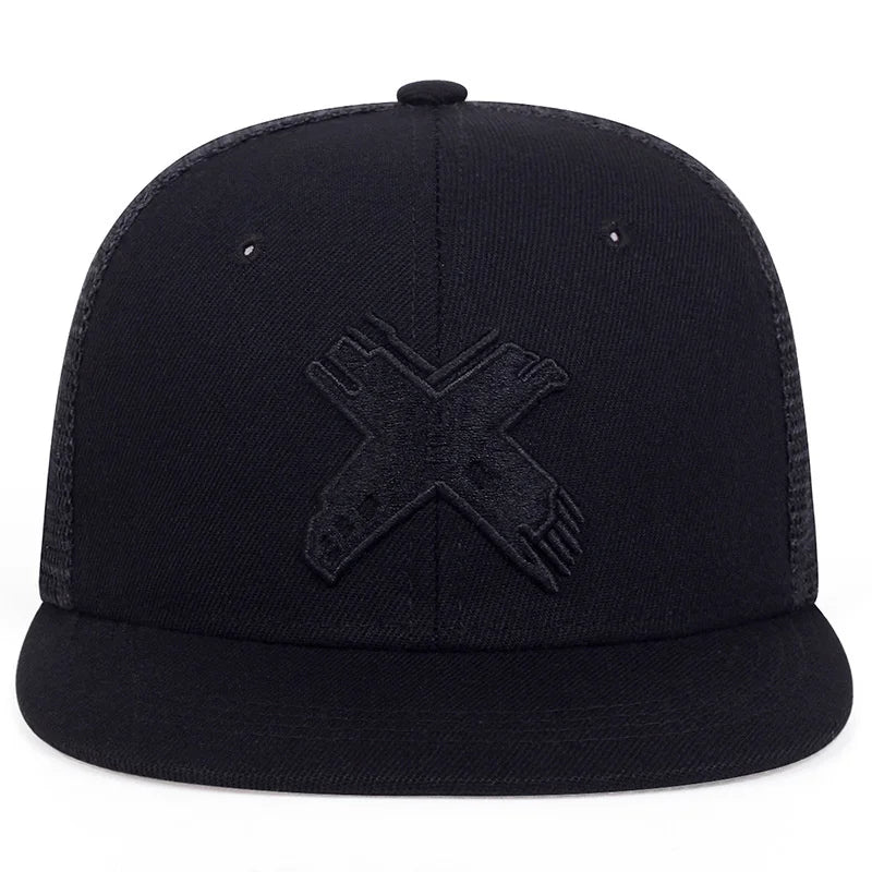 Unisex Simple Letter X Embroidery Hip-hop Hats Spring Autumn Outdoor Adjustable Casual Baseball Caps Sunscreen Hat