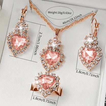 5PCS Luxury Rhinestone Women Watches Jewelry Set Fashion Adjustable Bangle Ladies Quartz Wristwatch Reloj Mujer（Without Box）