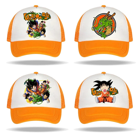 Dragon Ball Baseball Caps Anime Character Printed Sun Hat Kids Adults Summer Breathable Casual Hats Adjustable Peaked Cap Gifts