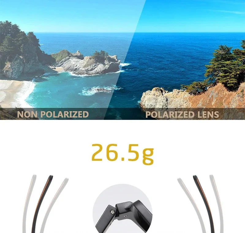 Ochelari de soare polarizați CRIXALIS pentru bărbați, pătrați, supradimensionați, antireflex, pentru șoferi, ochelari de soare cu oglindă, pentru femei, ochelari de protecție UV400, pentru bărbați