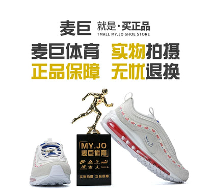 Sapatilhas desportivas Nike AIR MAX 97 genuínas para mulher, de cano baixo, com amortecimento Air, DC4013-001