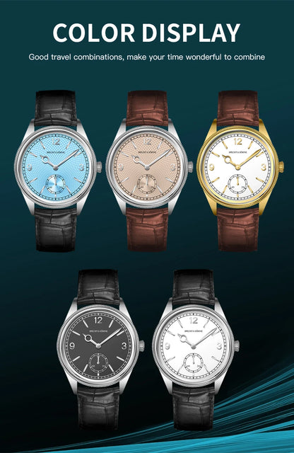 Specht & Söhne New Arrivals 1908 Automatic Watches For Men Stainless Steel Seagull Movt Mechanical Wristwatch 50M Waterproof