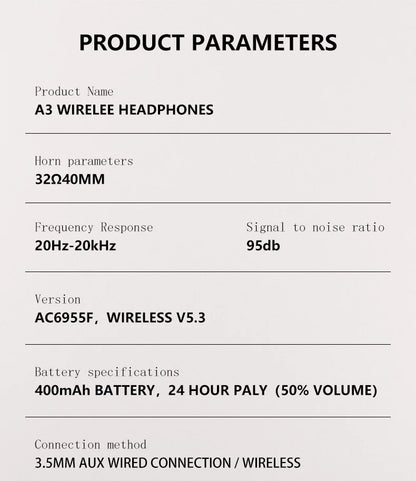 Wireless TV Headphones Bluetooth 5.0 USB Adaptor Stereo Headset Foldable Helmet Earbuds with Mic for Samsung TV PC Music