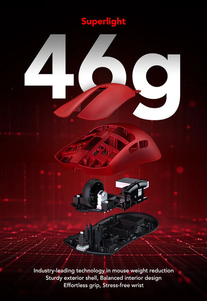 KYSONA Jupiter Series Gaming Mouse Wired Wireless Mice 8Khz PAW3950 Sensor Bluetooth 46g Rechargeable Web Driver For PC Laptop