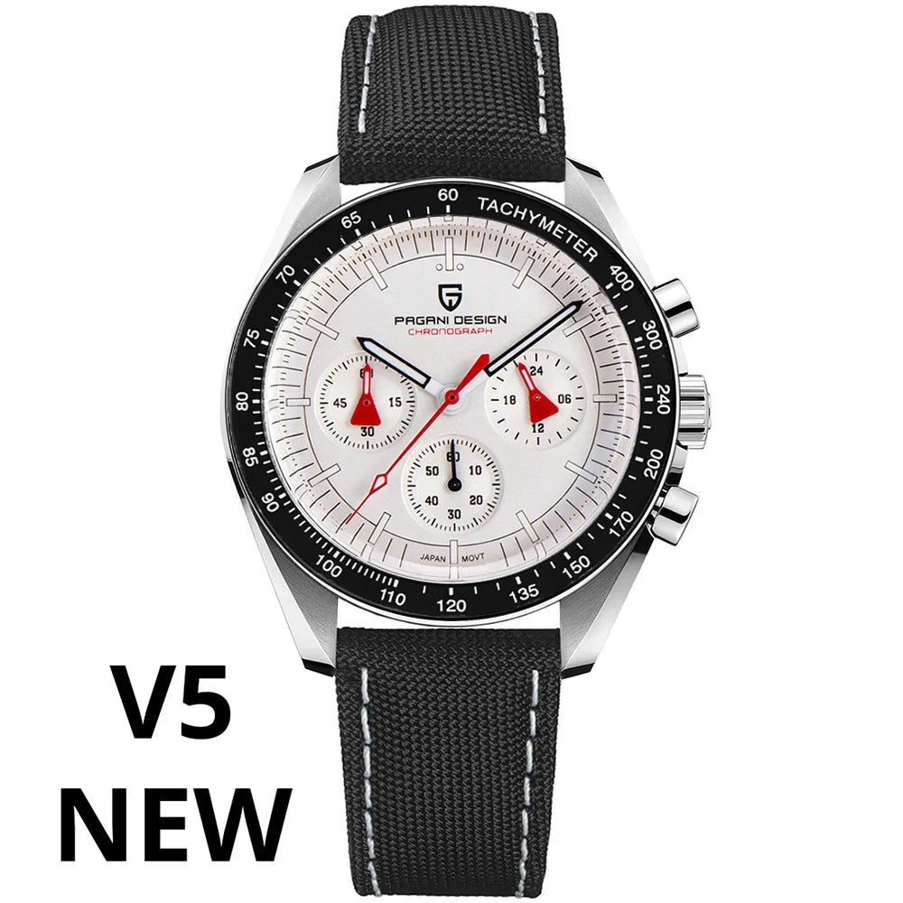 PAGANI DESIGN AK Project Mars Men's Watches Top Luxury Quartz Watch For Men AR Sapphire Speed Sport Chronograph Automatic Date