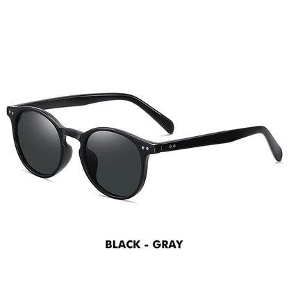 Ochelari de soare LM Retro rotunzi pentru femei și bărbați, ultralegeri, din TR90, polarizați, unisex, pentru șofat, ochelari de soare vintage, UV400, Gafas De Sol