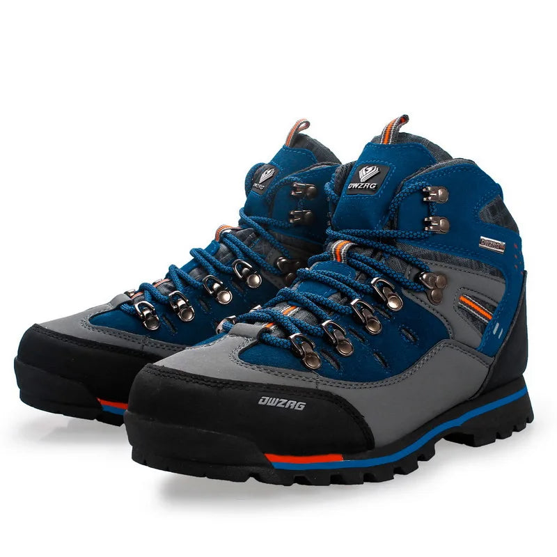 Men's Climbing Shoes, Outdoor Fashion Anti-Slip Wear-Resistant Hiking Boots, Comfortable Waterproof Snow Walking Travel Sports Shoes