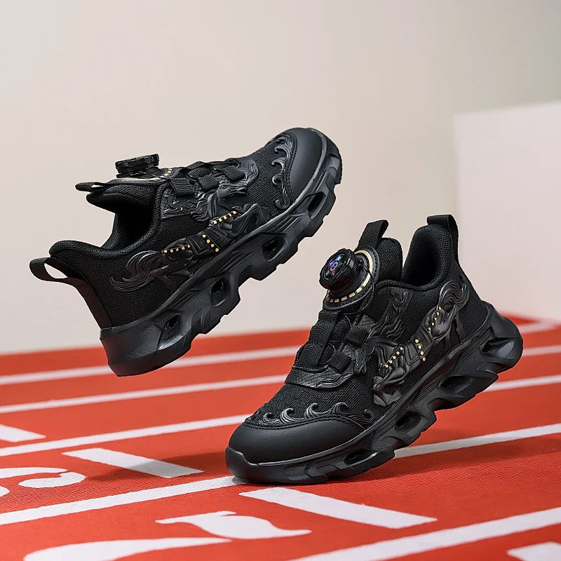 Children's Sports Shoes Fashionable Mesh Campus Student Cushioning Training Shoes New Breathable Non-Slip Daily Jogging Shoes