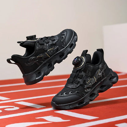 Children's Sports Shoes Fashionable Mesh Campus Student Cushioning Training Shoes New Breathable Non-Slip Daily Jogging Shoes