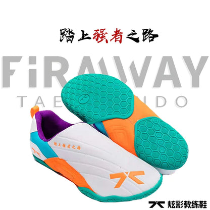 Firmway Professional Taekwondo Shoe for Unisex Soft Sole Kids Kung Fu Comfortable Men Women Tai Chi Karate Shoes White Sneakers