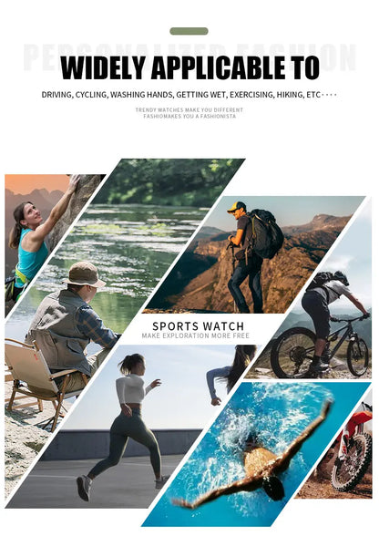 Military Watches Men Sport  Watch Waterproof Alarm Clock Dual Time Wristwatches Digital 8049B Army Watches Military