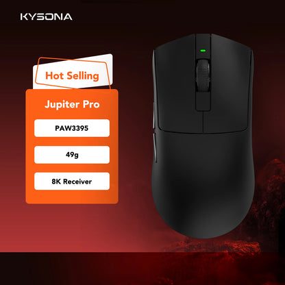 KYSONA Jupiter Series Gaming Mouse Wired Wireless Mice 8Khz PAW3950 Sensor Bluetooth 46g Rechargeable Web Driver For PC Laptop