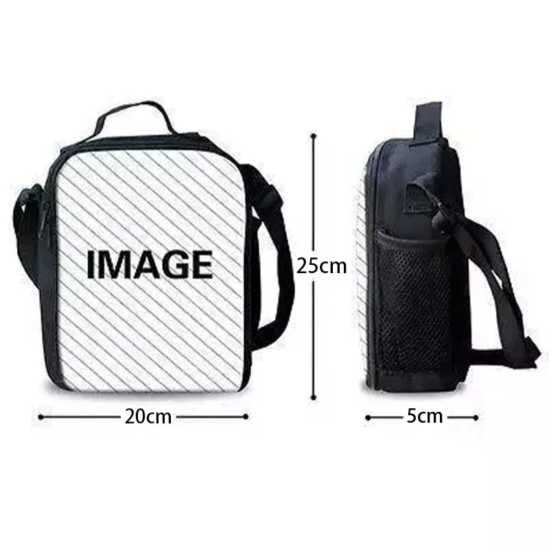 Bolsa térmica infantil grande Hot Game F-FortniteS con aislamiento, de gran capacidad, para niño, niña y estudiante, pícnic al aire libre, reutilizable, tipo nevera para almuerzo