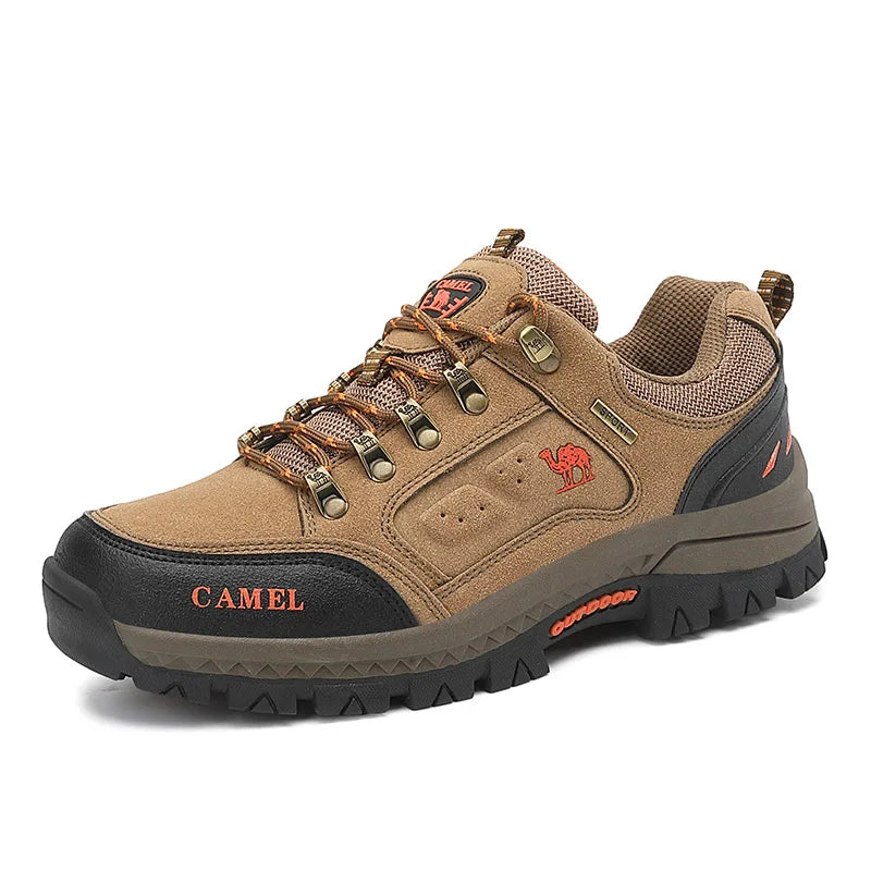 Classic Black Men's Hiking Shoes Outdoor Low Climbing Walking Shoes For Men Trekking Sneakers Non-Slip Mountaineering Shoes Man