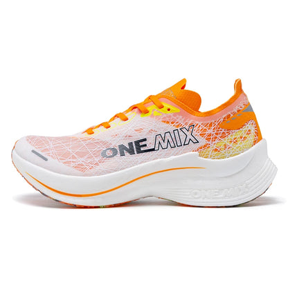 ONEMIX Carbon Fiber Plate Running Shoes Traction Shock Absorption Professional Marathon PB Racing Sports Trainers