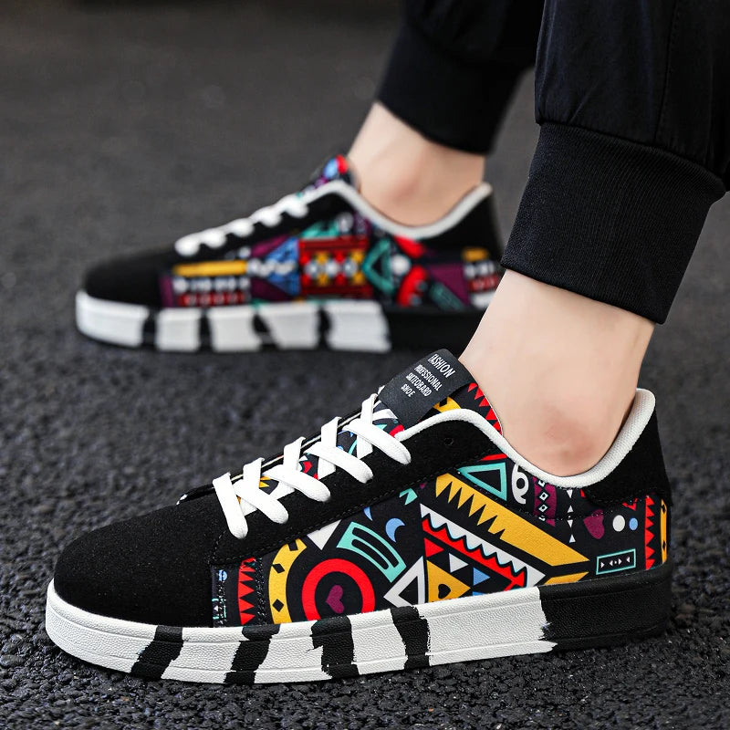 YRZL skateschoenen voor heren, canvas sneakers, casual ademende wandelschoenen, lichtgewicht platte herenschoenen, streetwear trend sportschoenen