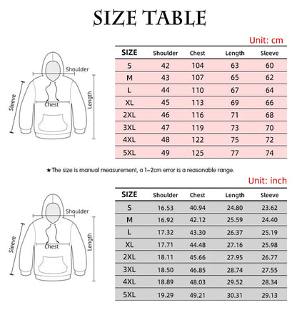 2023 Autumn Fashion New  Lover Wolf Men's Hoodie 3D Pattern Loose Fall Sweatshirt Street Funny Brand