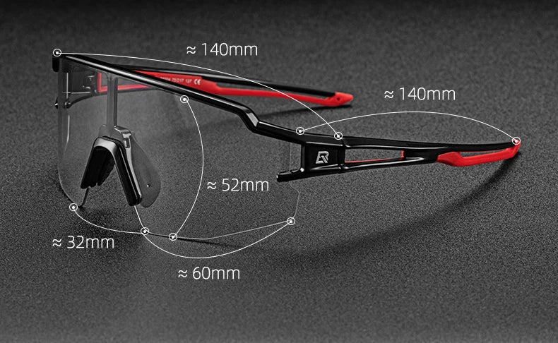 Ochelari de ciclism fotocromatici ROCKBROS, ochelari de soare pentru biciclete și sporturi în aer liber, ochelari cu schimbare de culoare, ochelari pentru MTB și biciclete de șosea, ochelari de protecție pentru biciclete