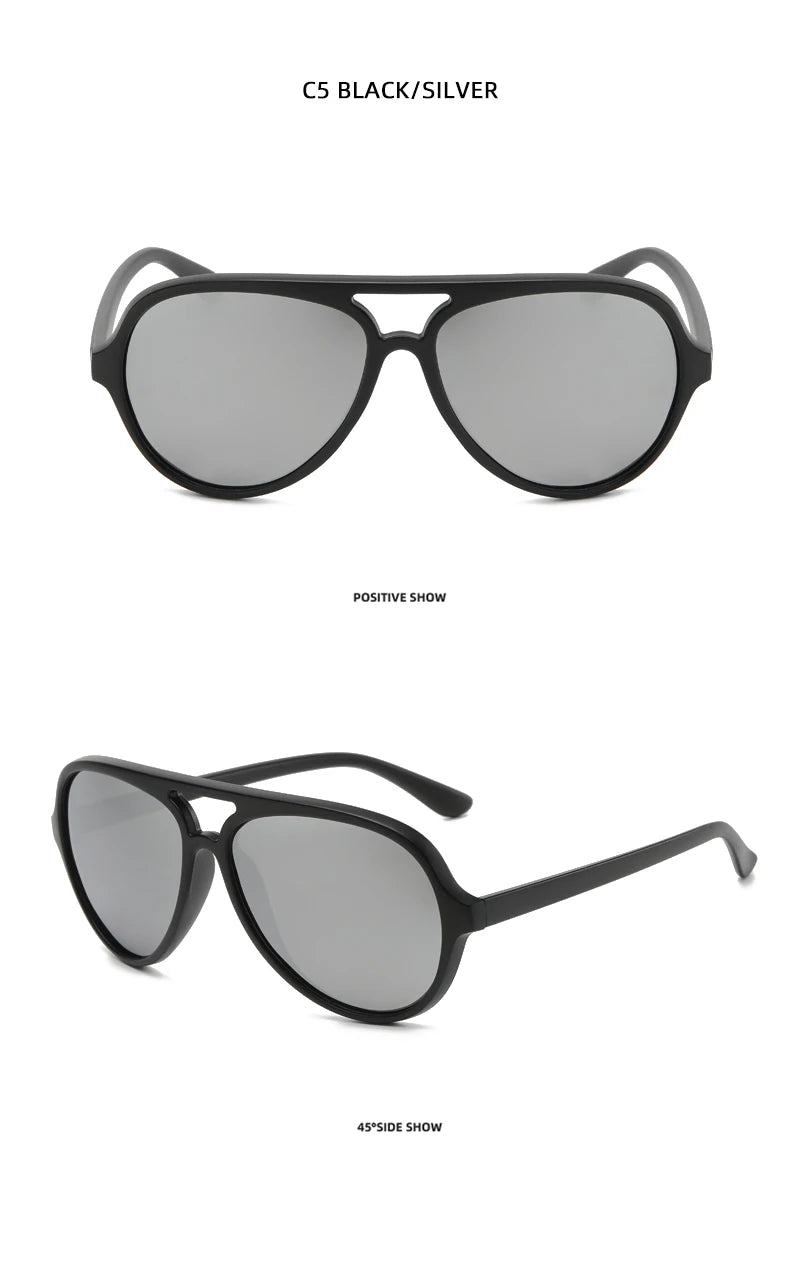 Ochelari de soare polarizați Classic Pilot pentru bărbați și femei, ochelari de soare retro mici în stil aviație, pentru bărbați și femei, la modă, cu protecție UV400, pentru condus