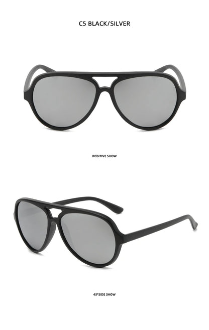 Ochelari de soare polarizați Classic Pilot pentru bărbați și femei, ochelari de soare retro mici în stil aviație, pentru bărbați și femei, la modă, cu protecție UV400, pentru condus