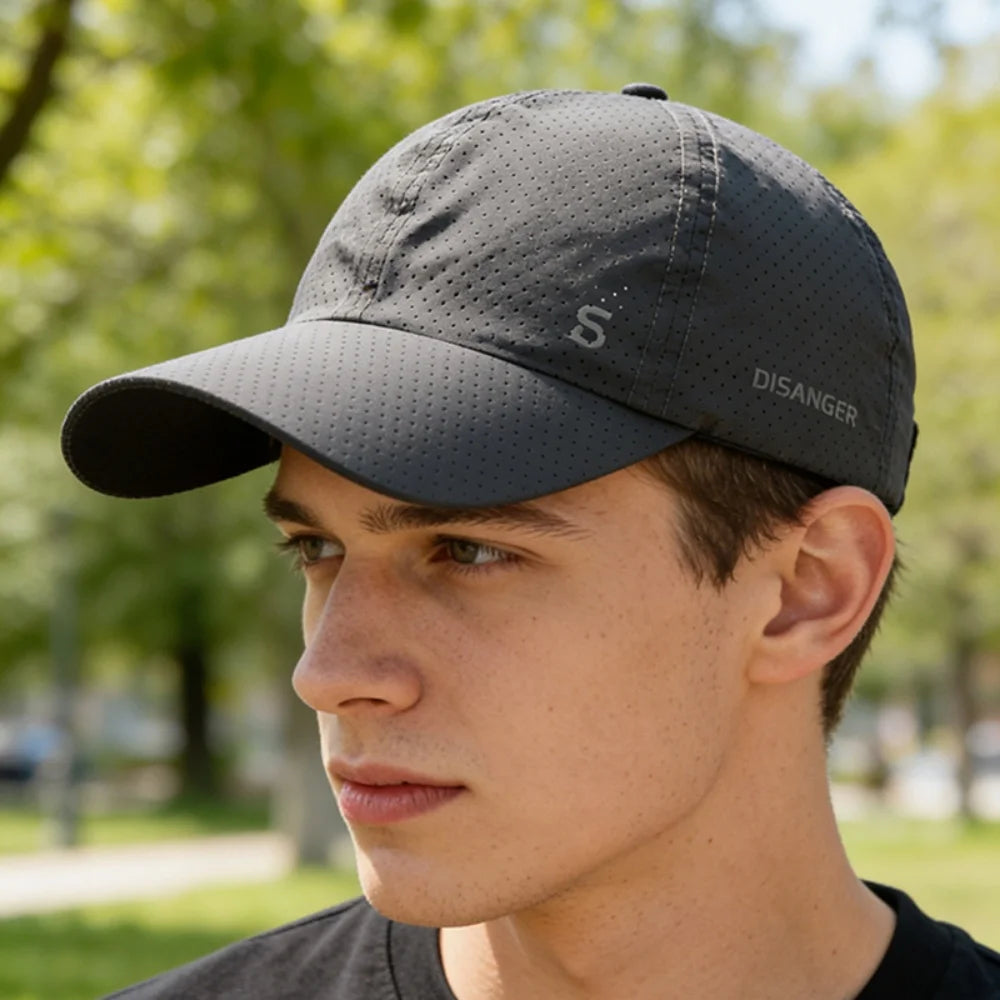 Solid Running Cap Thin Quick Drying Breathable Duck Tongue Outdoor Men's Women Sun Summer Fishing Visor Baseball Cap