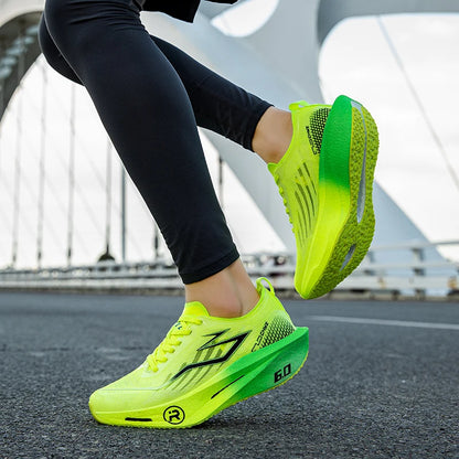 New Sports Shoes for Men & Women, Running Sneakers with Carbon Plate, Male Marathon Racing, Shock-Absorbing Athletics Training Shoes