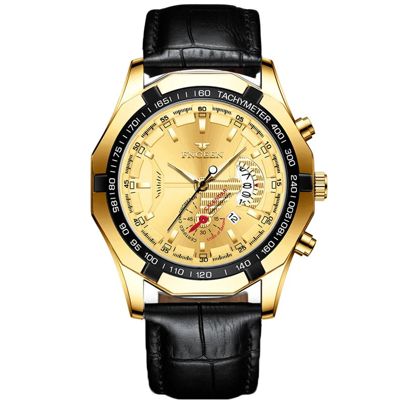 BINBOND Orginal Quartz Wristwatches For Men Luxury Luminous Waterproof Auto Date Men's Watch Stainless Steel Reloj Free Ship