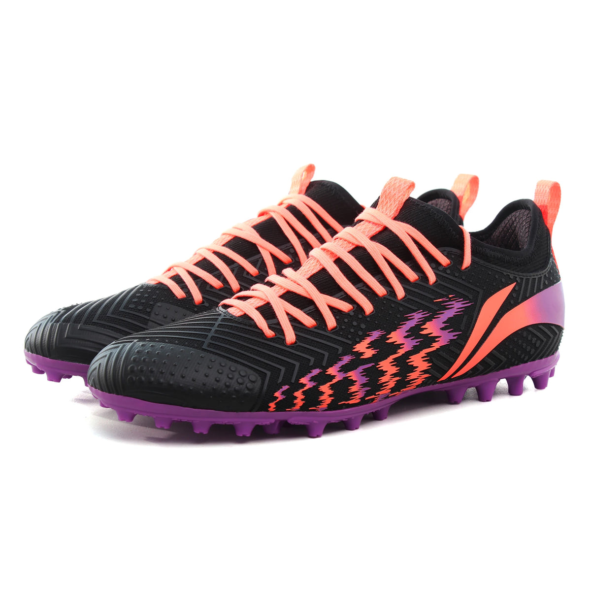 Li-Ning Men’s Football Shoes AG Ground Breathable Anti-Slip Sport Soccer Shoes LINING Footwear Wearable Sneakers YSFU015