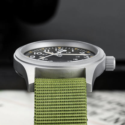 Militado ML05 Military Watch VH31 Sweep Movement Domed Sapphire Crystal Wristwatch High Clear AR Coating 38mm Vintage Watches