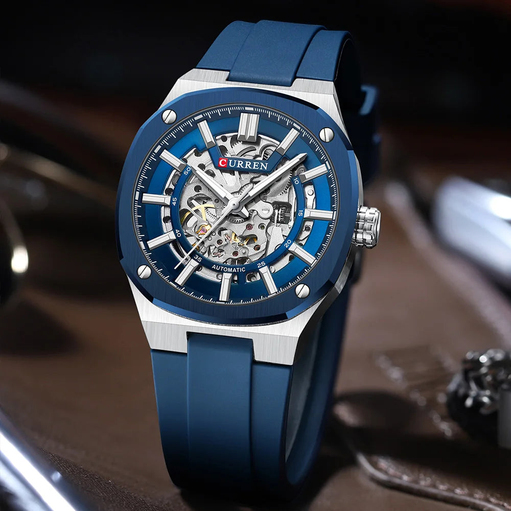 2025 CURREN New Men Mechanical Watch Luxury Sapphire Glass Automatic Watch 41MM Stainless Steel Watch for Men