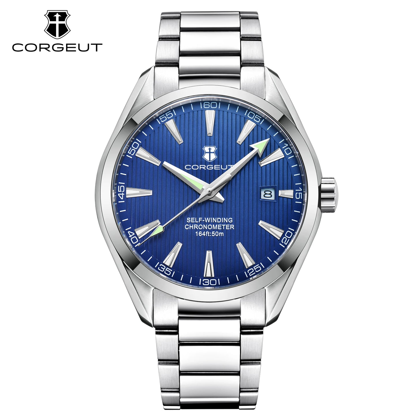 CORGEUT 41mm Luxury NH35 Movement Watch for Men Sapphire Glass Sport Clock Automatic Men's Watch Mechanical Watches