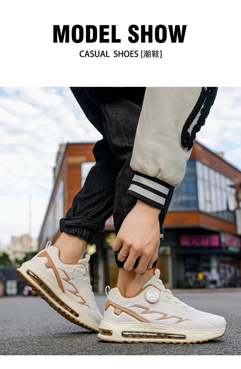 Zapatillas de running para hombre de primavera y verano, calzado de senderismo para exteriores, zapatillas de trail resistentes al desgaste con cierre BOA, transpirables, de estilo deportivo y casual