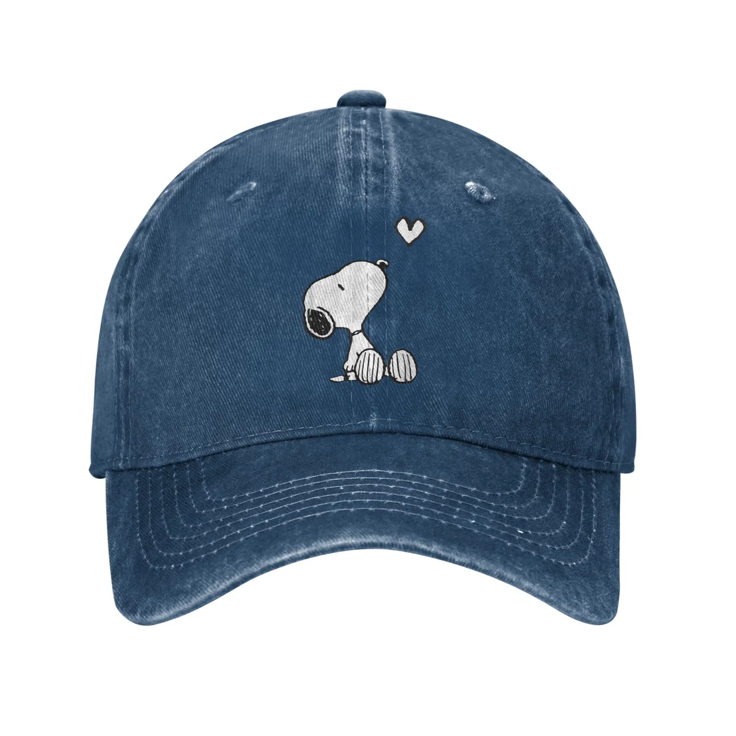 Sleeping Snoopy Baseball Caps Casual Distressed Washed  Snapback Cap Unisex Style Outdoor Summer Adjustable Caps Hat