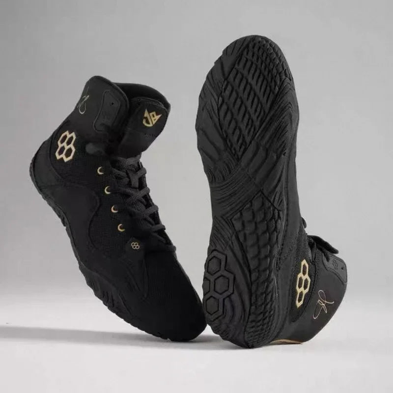 Men's and Women's Wrestling Shoes Competition Sport Gym Training Shoes Top Quality Comfortable Boxing Sport Shoes Sizes 36-45