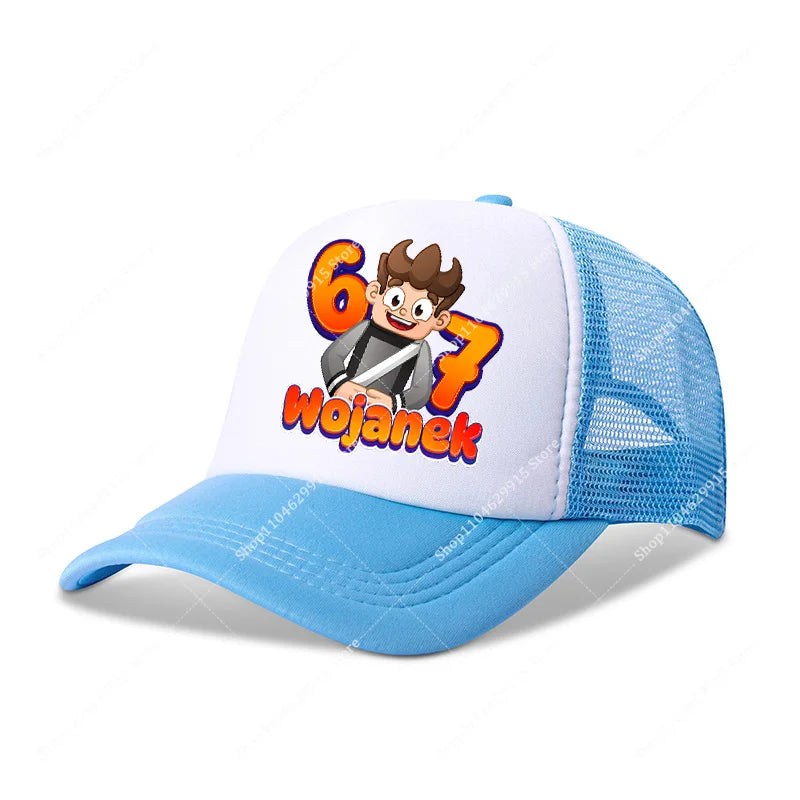 Wojans Team Baseball Cap Cartoon Anime Hot Game Printed Headwear Summer Adjustable Fashion Blue Sport Casual Hats Birthday Gift