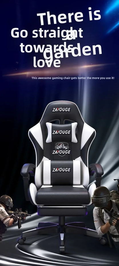 Ergonomická herná stolička do domácej kancelárie na dlhé hodiny, pre streamerov, nastaviteľná, polohovateľná, ľahká a odolná