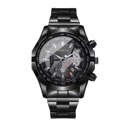 Fashion Men Business Watches Luxury Large Dial Calendar Quartz Watch Mens Clock Reloj Hombre（Without Box）