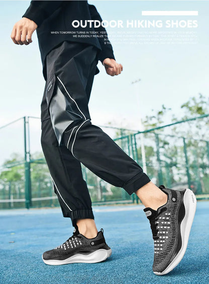 Men's Cushioning Running Shoes EVA Midsole for Shock Absorption Lightweight & Breathable Mesh Sports Sneakers Gym and Walking